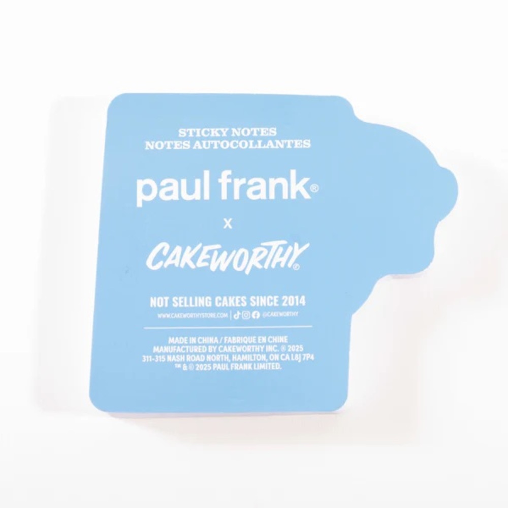 Cakeworthy x Paul Frank Julius Monkey Balloon Notebook Sticky Notes Birthday Pin - Picture 7 of 11